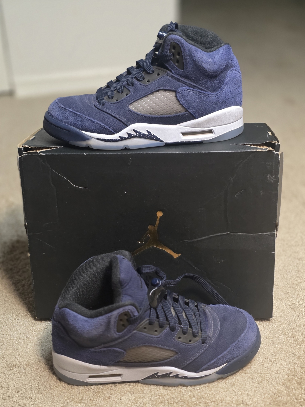 Air Jordan 5 Retro "Blue Suede" (Flight Suit)
